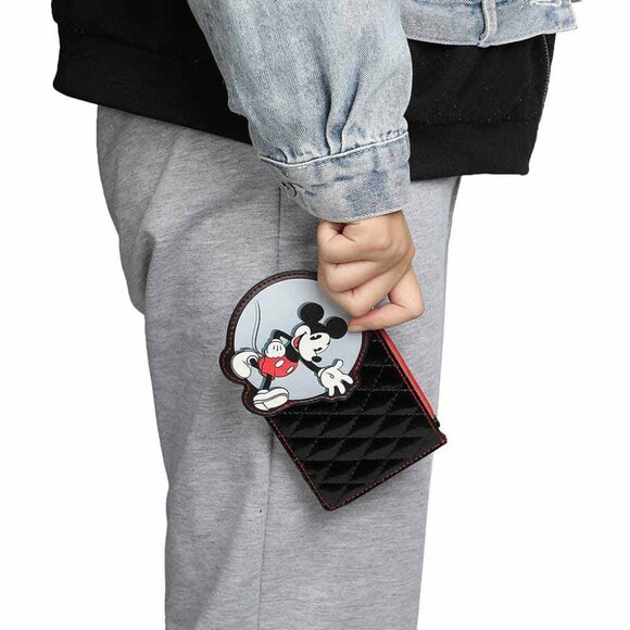 Disney Mickey Mouse Ears Characters Mini Backpack with Card Wallet - Picture 10 of 12